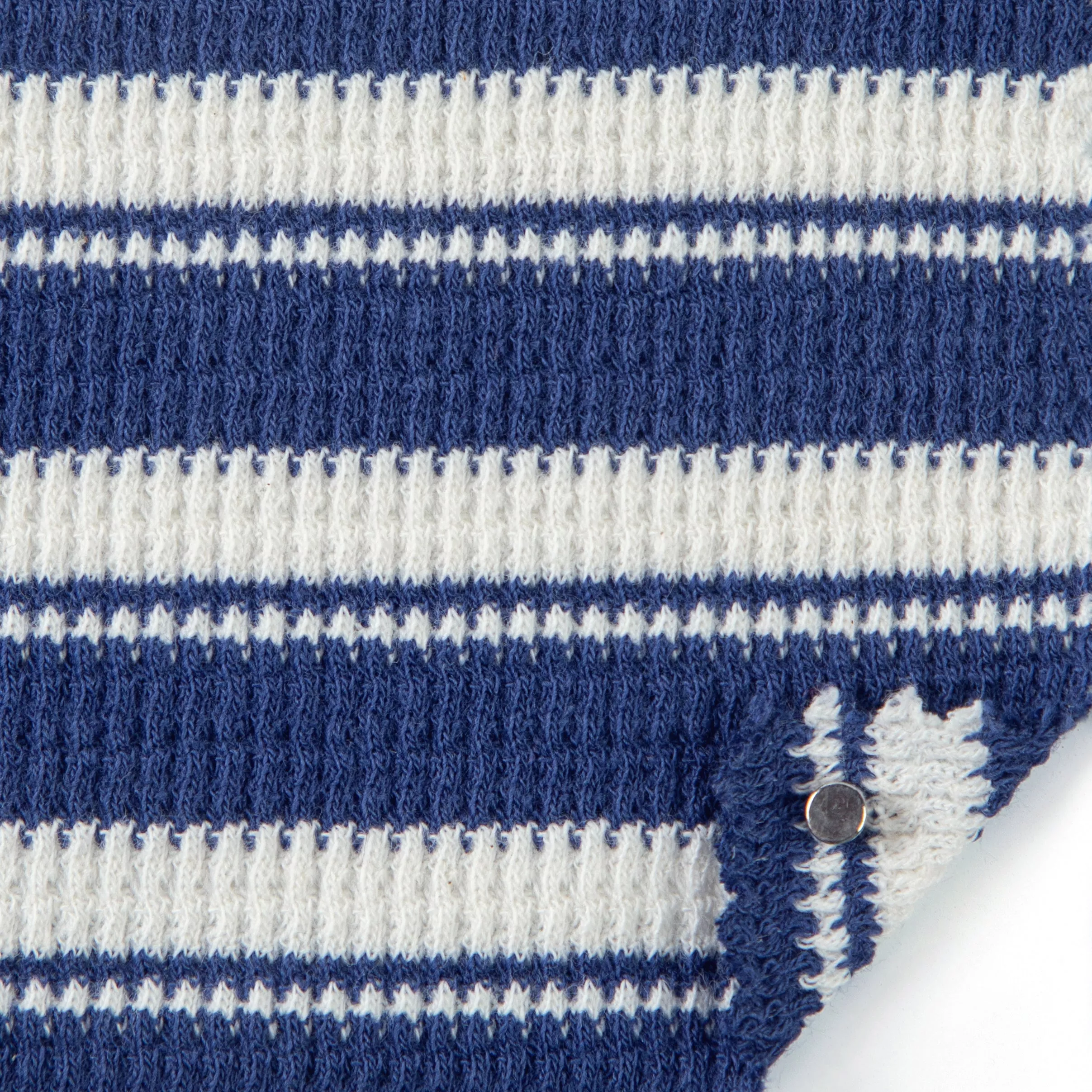 Stripes Stretch Combed Cotton Waffle A031410