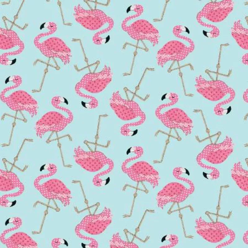 Studio E – At the Zoo Flamingos – 1/2 YARD CUT