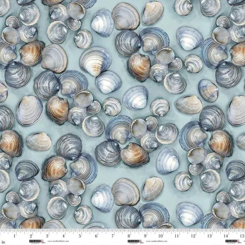 Studio E – Drop in the Ocean – Clambake – 1/2 YARD CUT