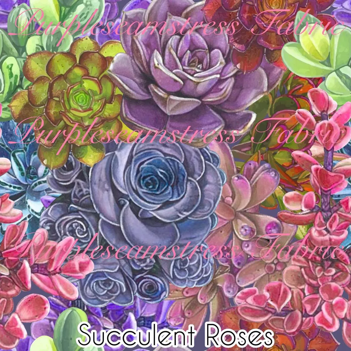 Succulent RosesFabric