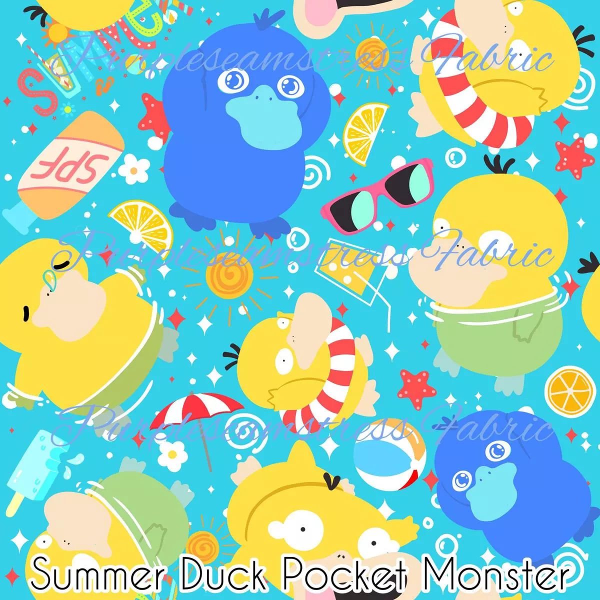 Summer Duck Pocket MonsterFabri…