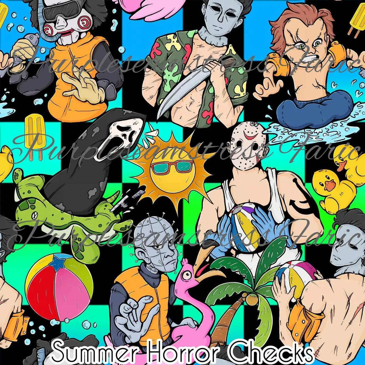 Summer Horror ChecksFabric