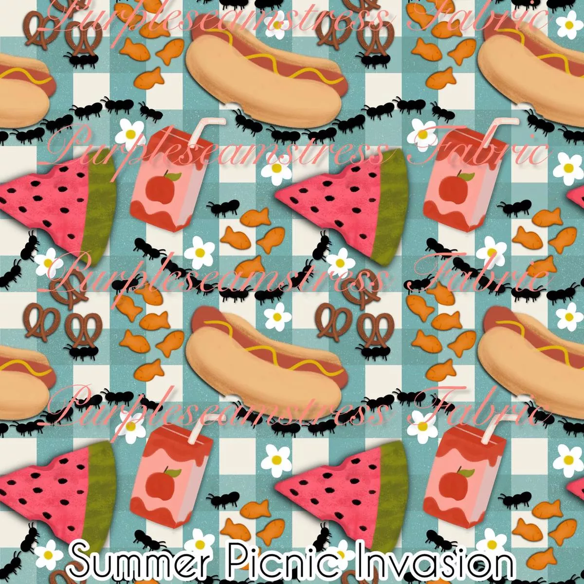 Summer Picnic InvasionFabric