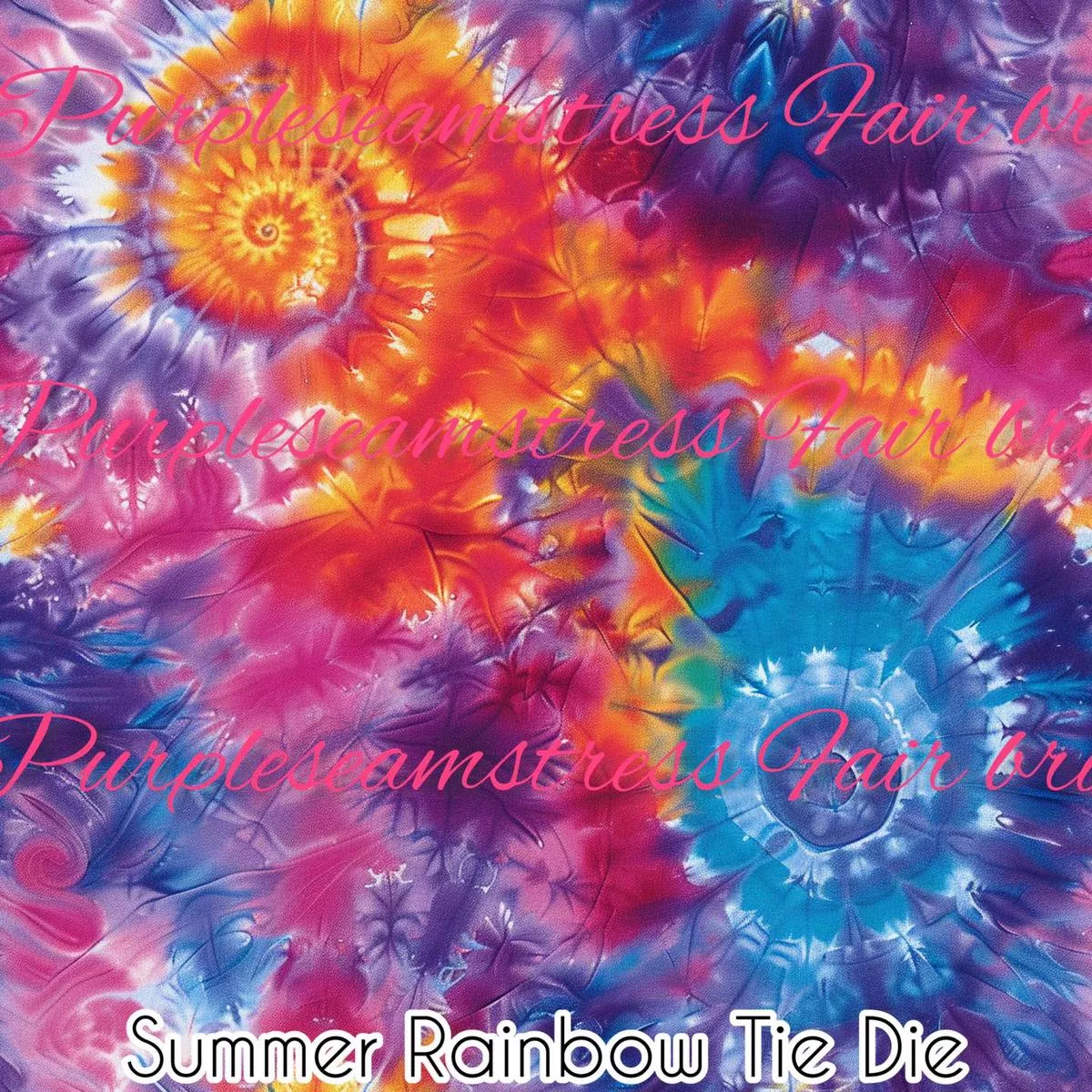 Summer Rainbow Tie DyeFabric