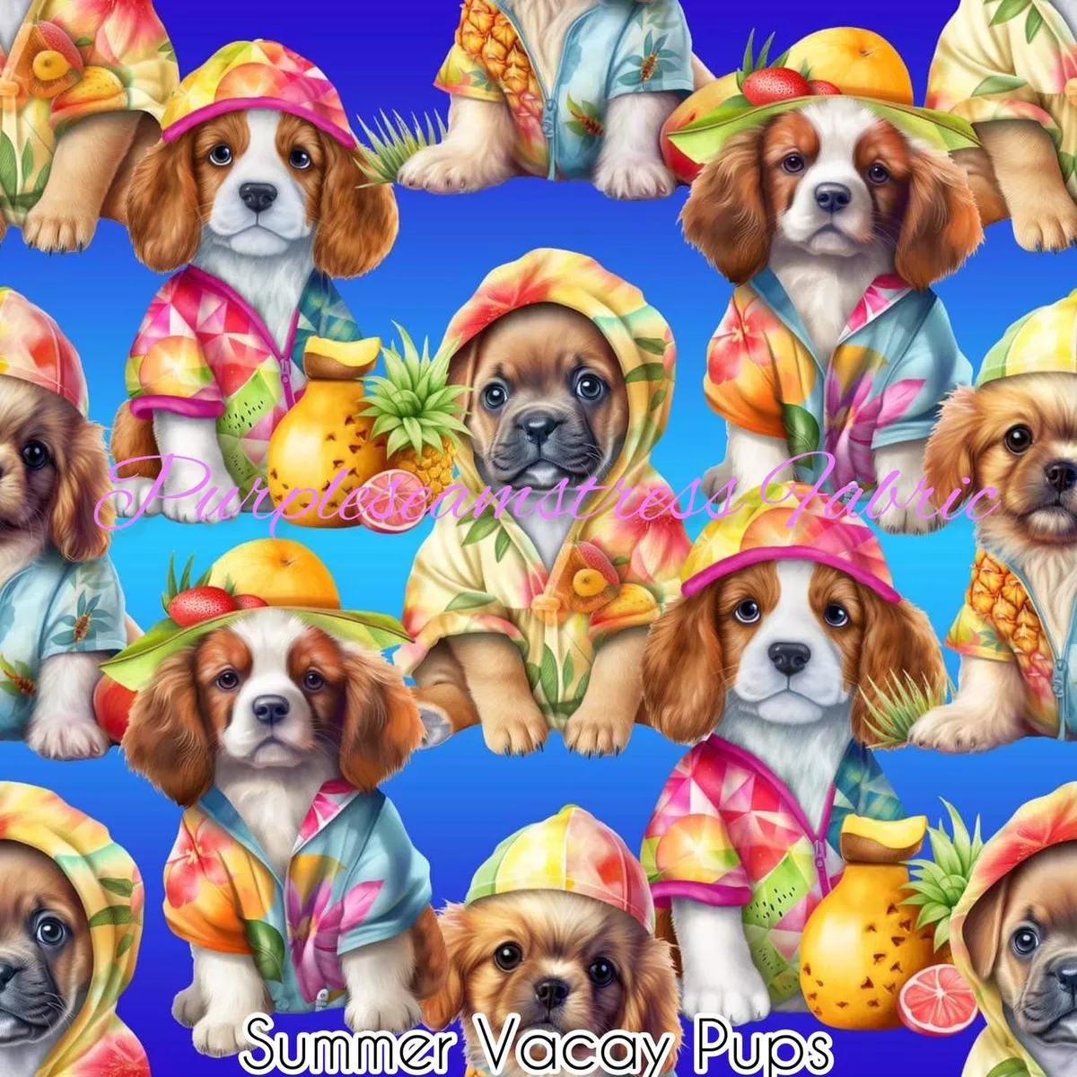 Summer Vacay PupsFabric