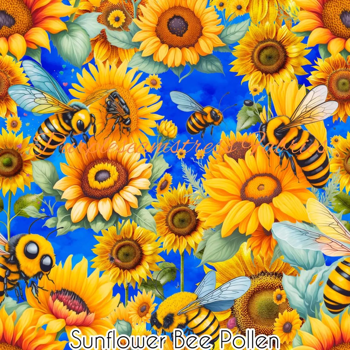 Sunflower Bee PollenFabric