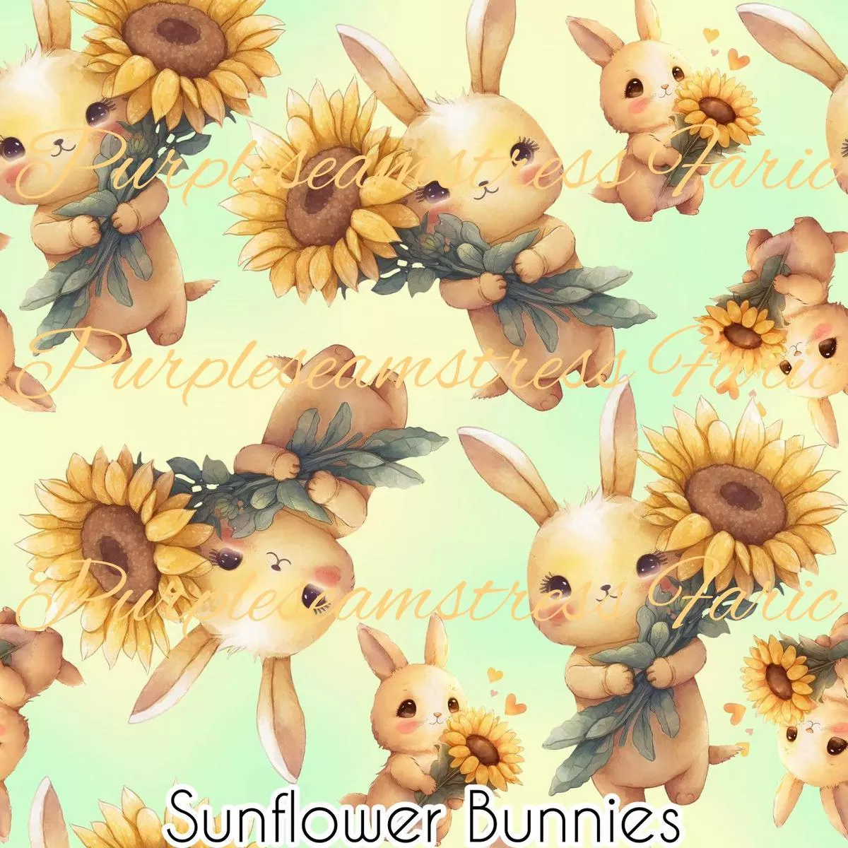 Sunflower BunniesFabric