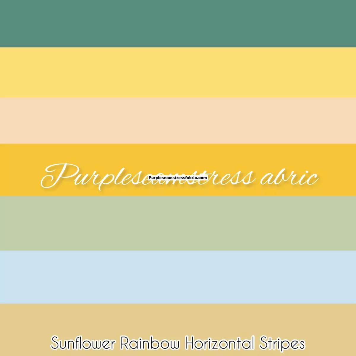 Sunflower Rainbow Horizontal Stripes …