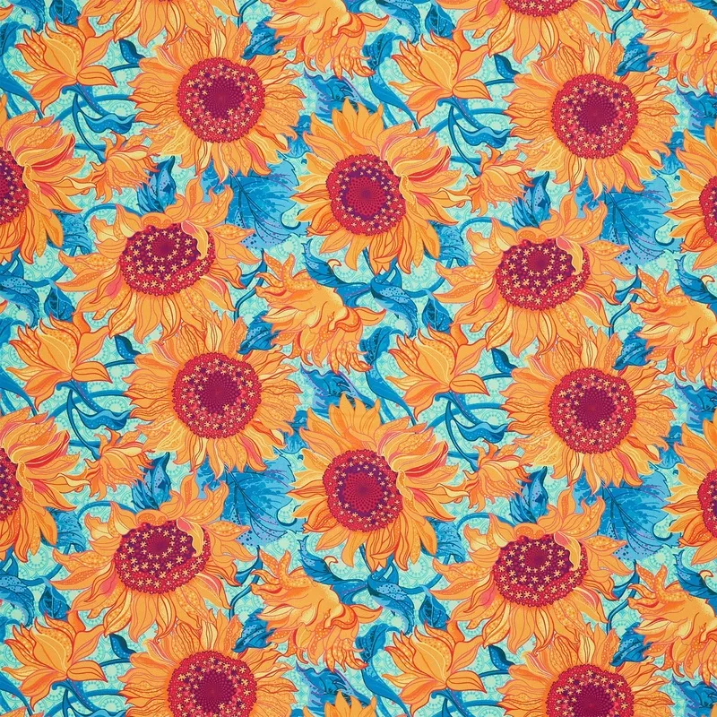 Sunflower Sonata – Sunflowers Mint Yardage