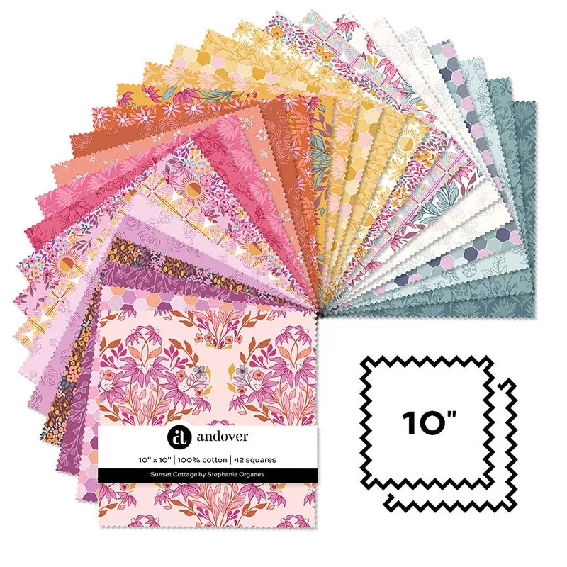 Sunset Cottage – Layer Cake – 10 in Squares
