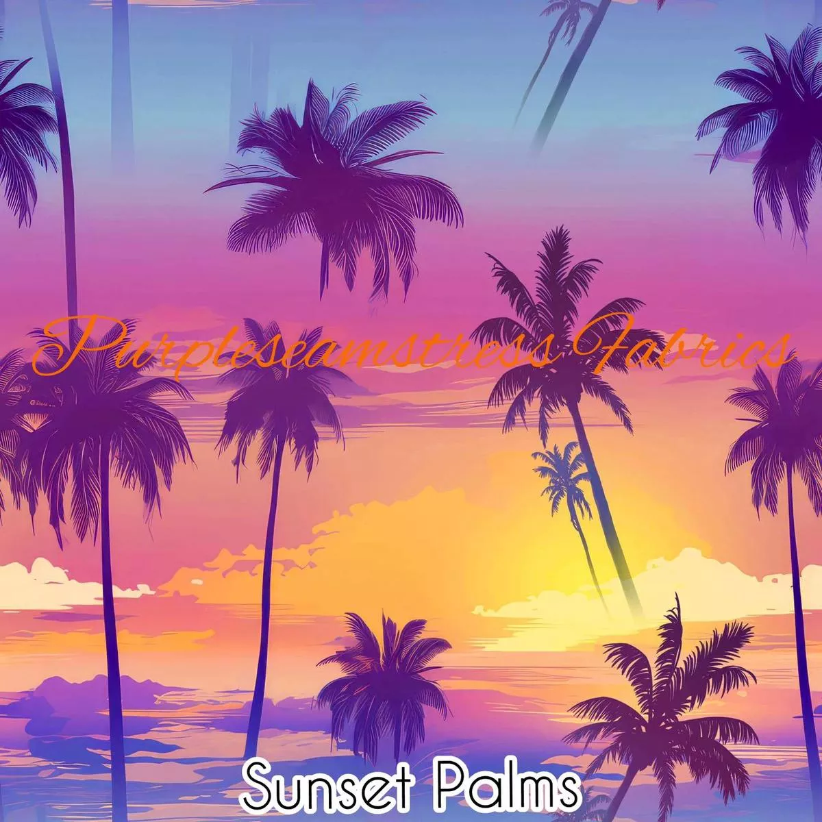 Sunset PalmsFabric