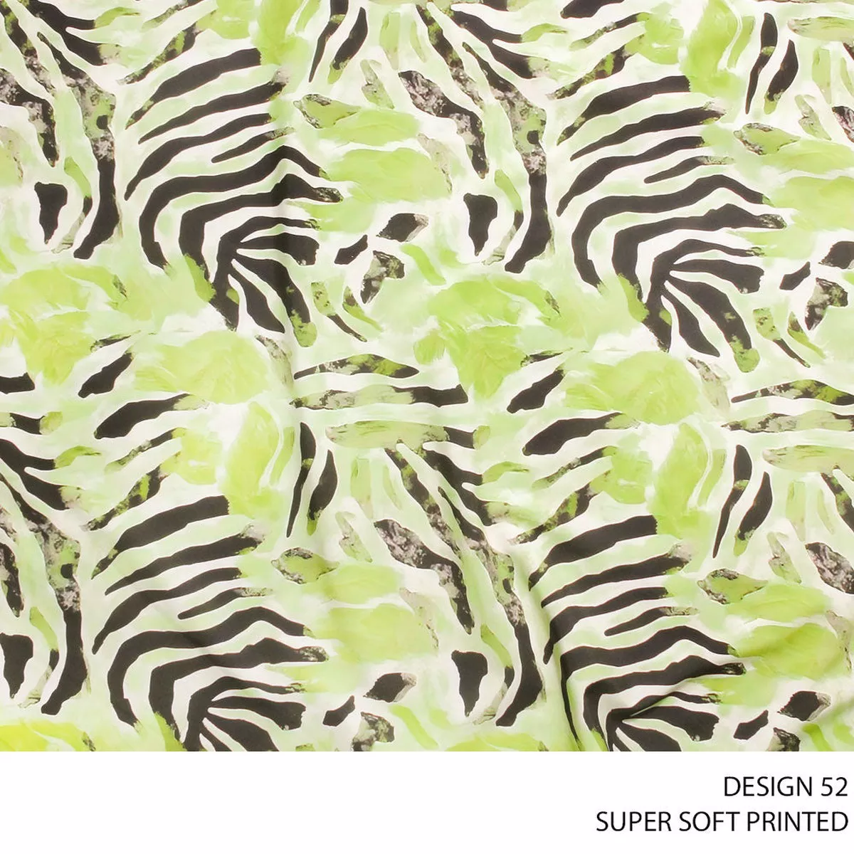 SUPER SOFT PRINTED FABRIC 150CM LIME ROLL ROLL 002