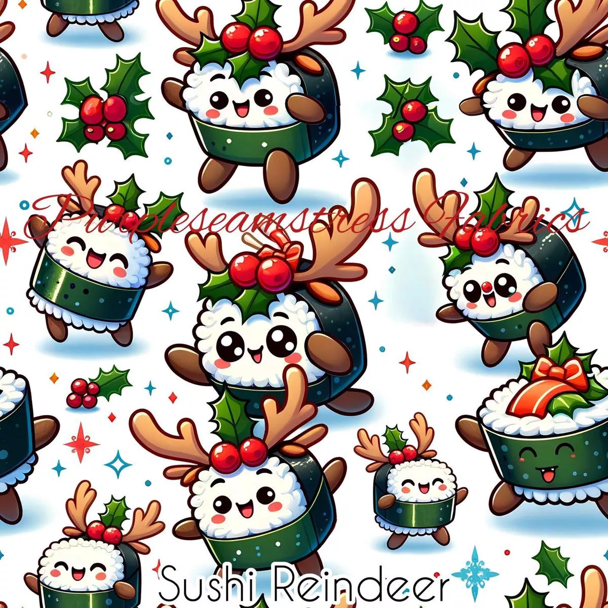 Sushi ReindeerFabric