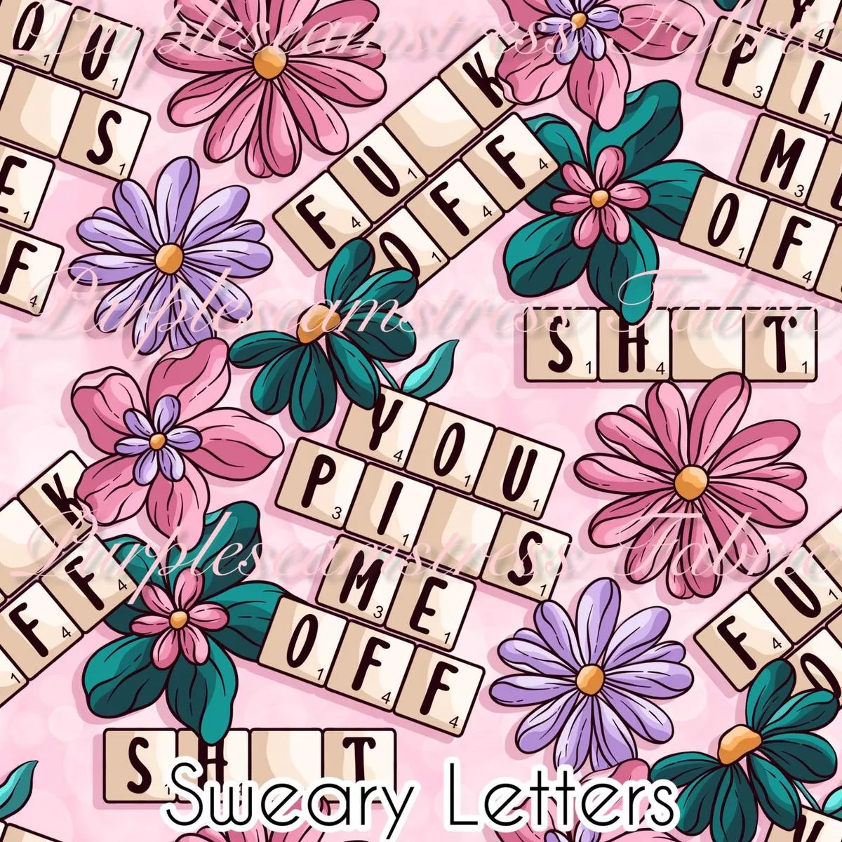 Sweary LettersFabric