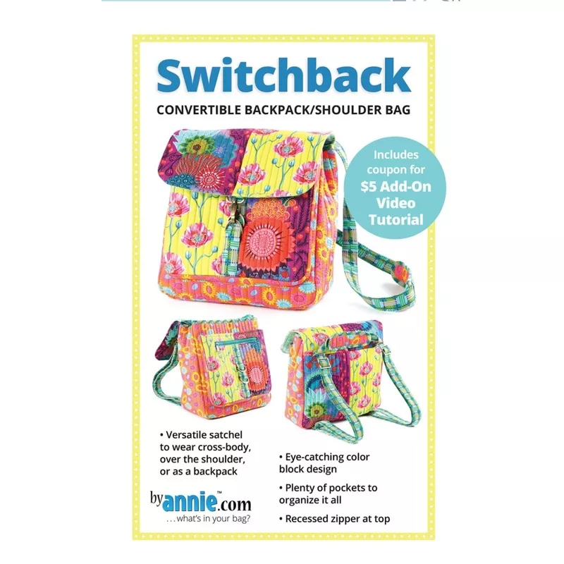 Switchback Backpack Satchel Pattern # PBA295 from ByAnnie