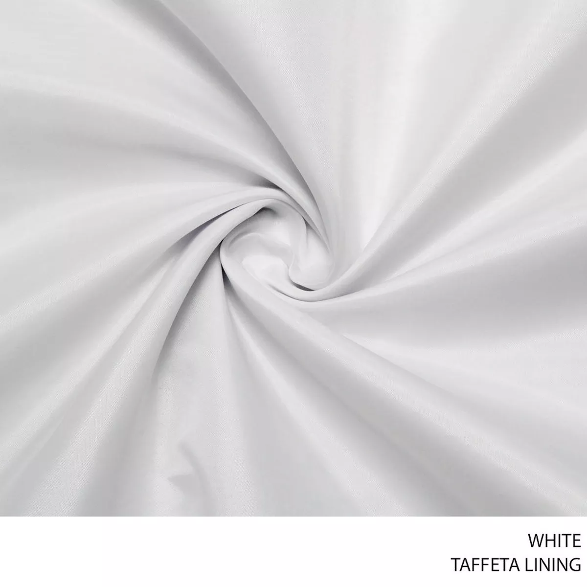 TAFFETA LINING FABRIC 150CM WHITE ROLL ROLL 001