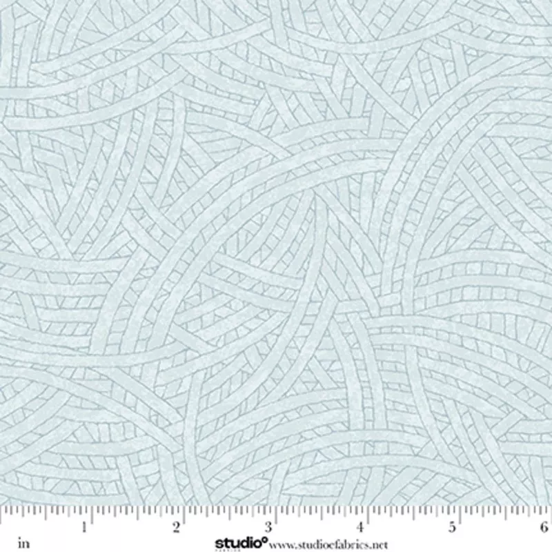 Tangled Powder Blue Fabric Yardage