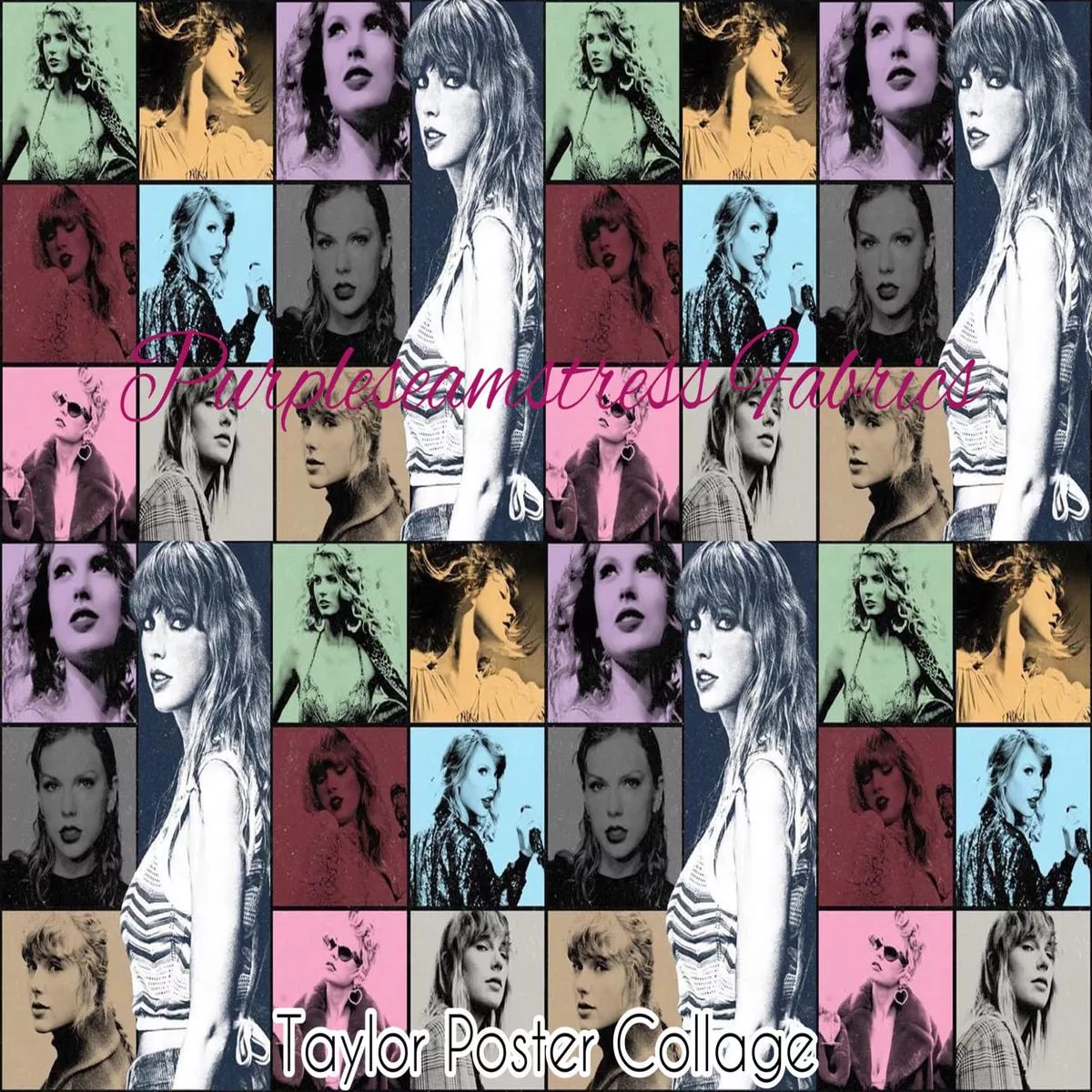 Taylor Poster CollageFabric