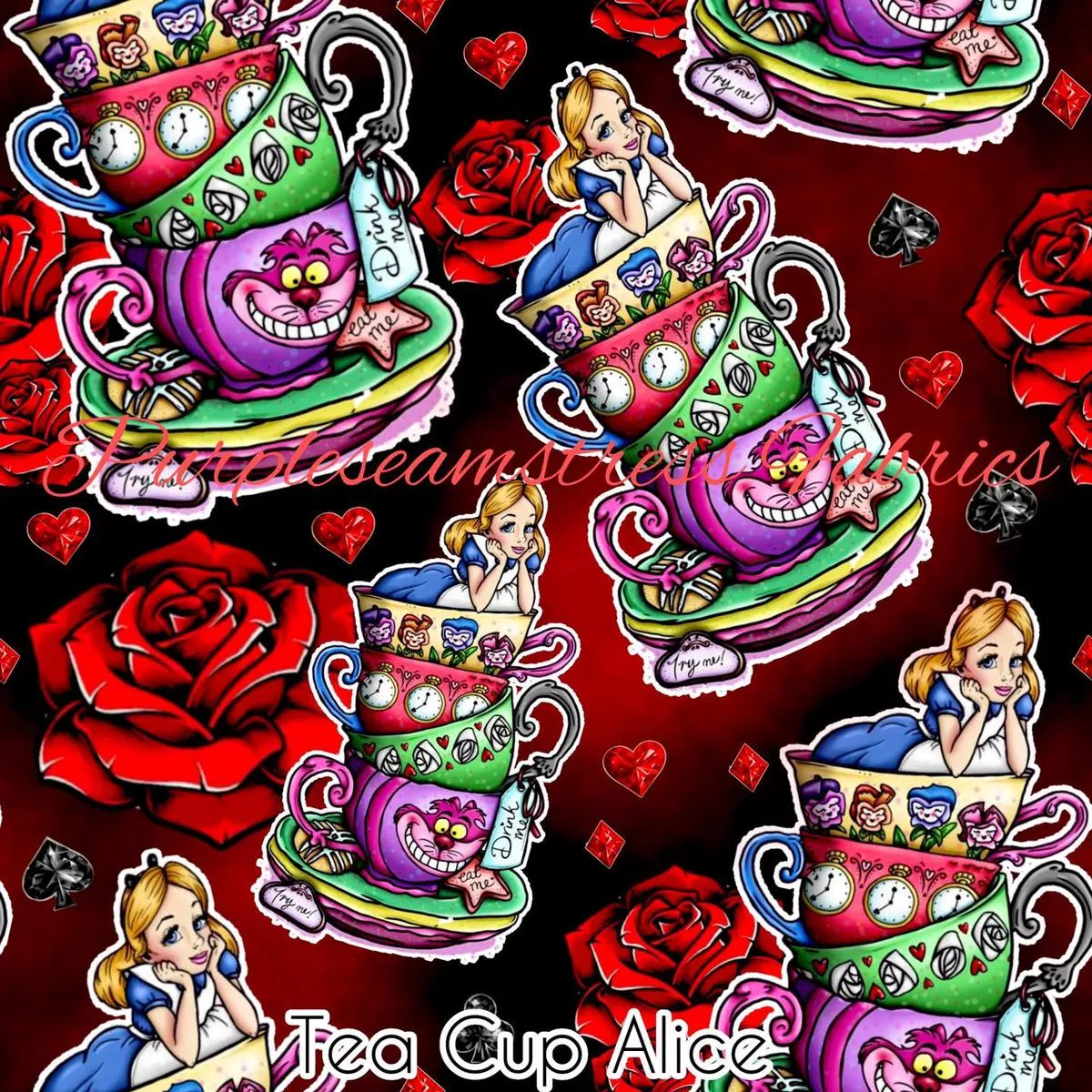 Tea Cup AliceFabric