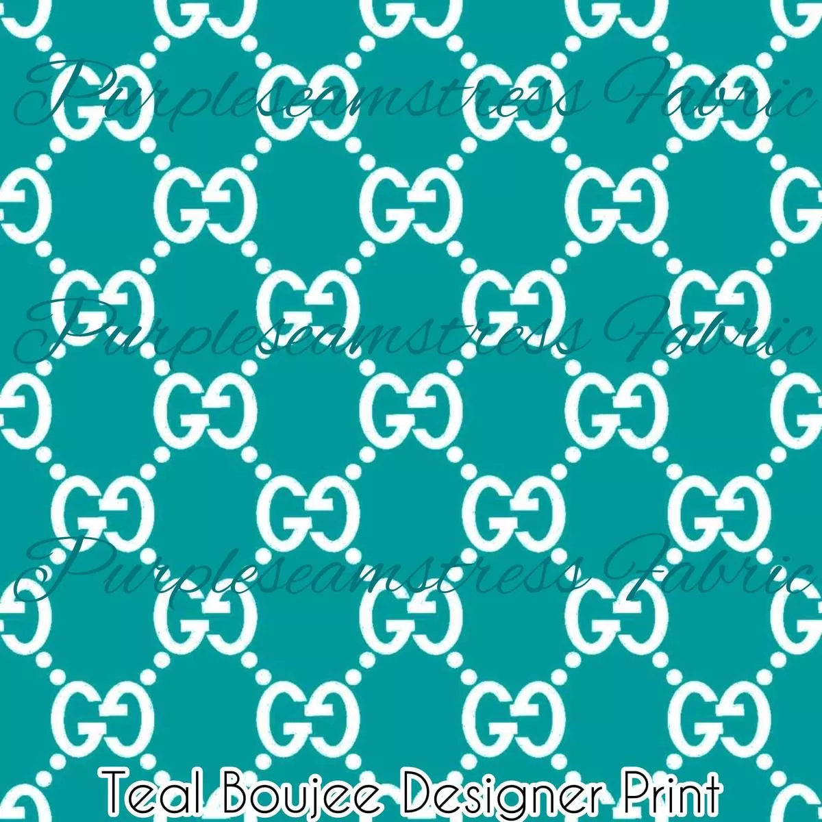 Teal Boujee Designer PrintFabri…