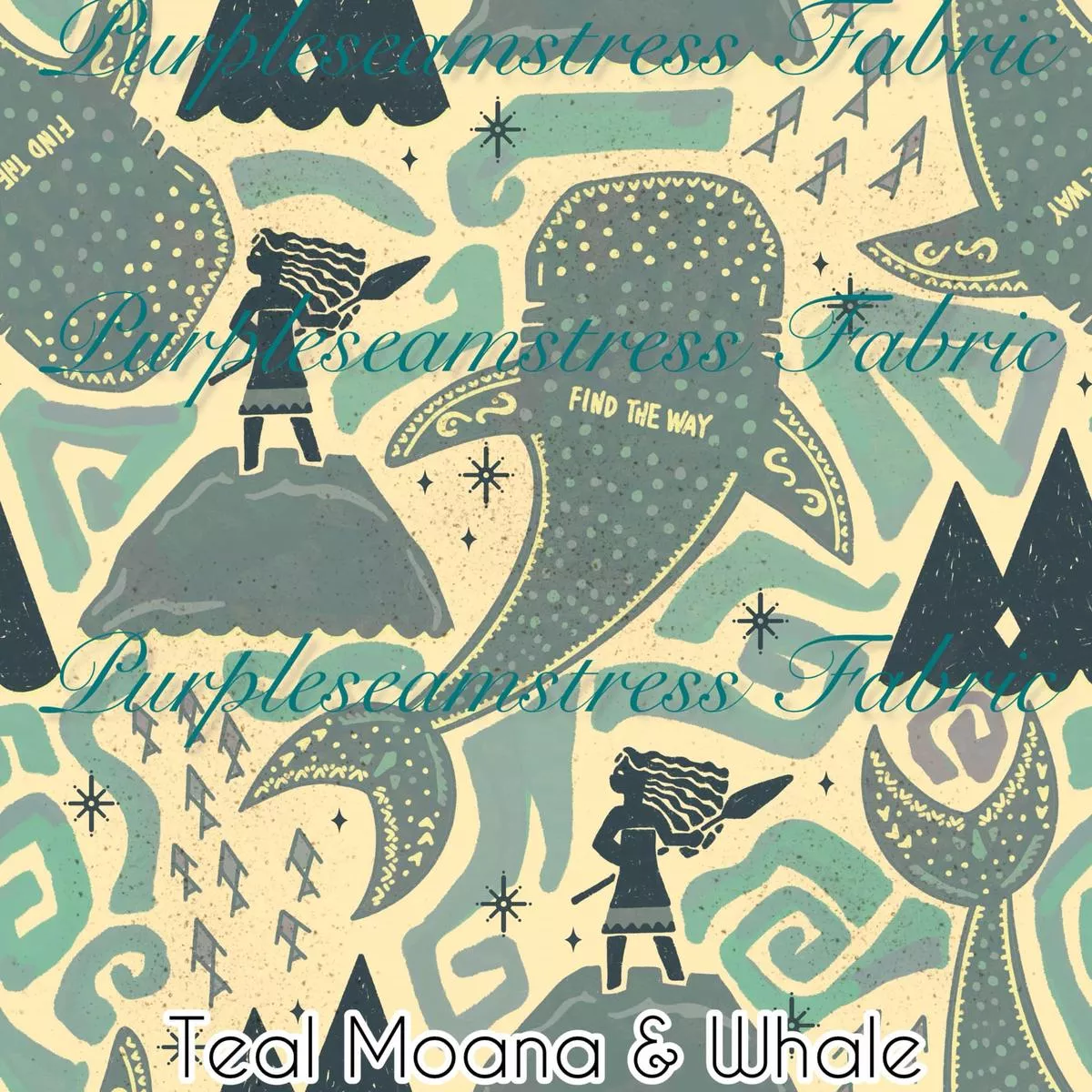Teal Moana & WhaleFabric