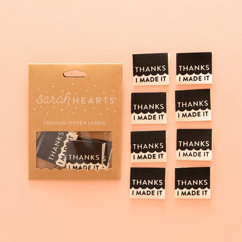 Thanks I Made It Organic Cotton Label