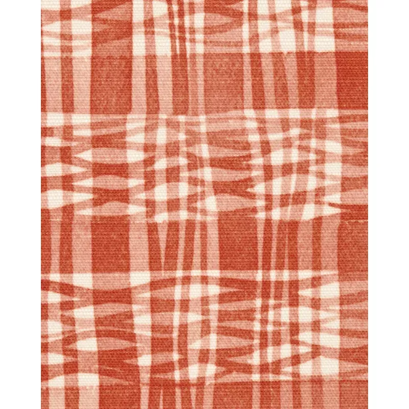 Thatched Fabric in Tomato