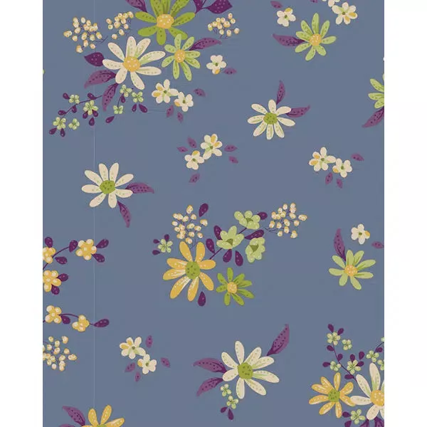 Tilda Patchwork Cotton Fabric – Chic Escape – Daisyfield Blue
