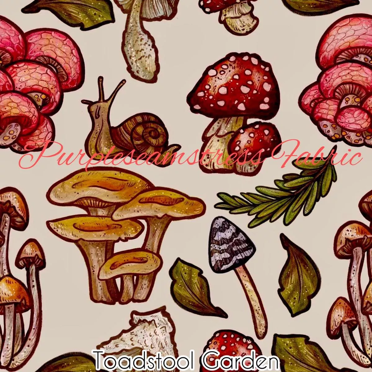 Toadstool GardenFabric