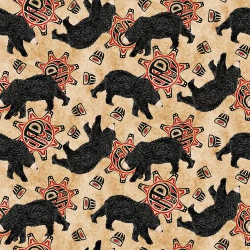 Tossed Bears With Claws Tan
