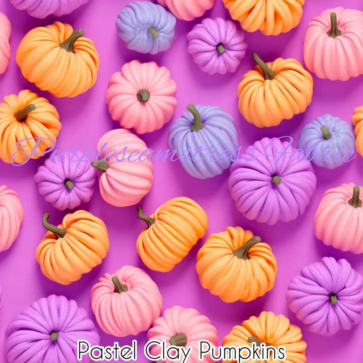 Tossed Pastel Clay PumpkinsFabr…