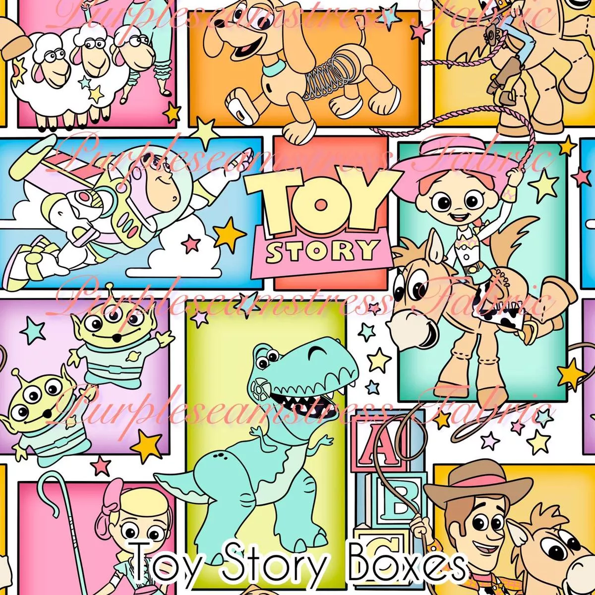 Toy Story BoxesFabric