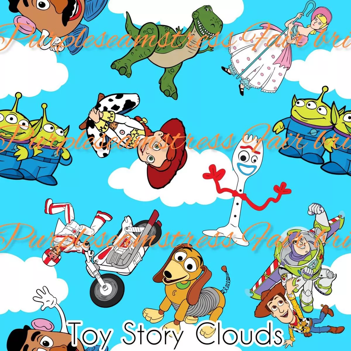 Toy Story CloudsFabric