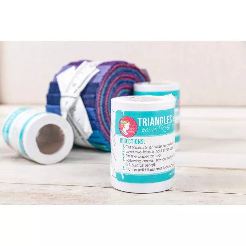 Triangles on a Roll : Half Square Triangle Foundation Paper (20 Size options)