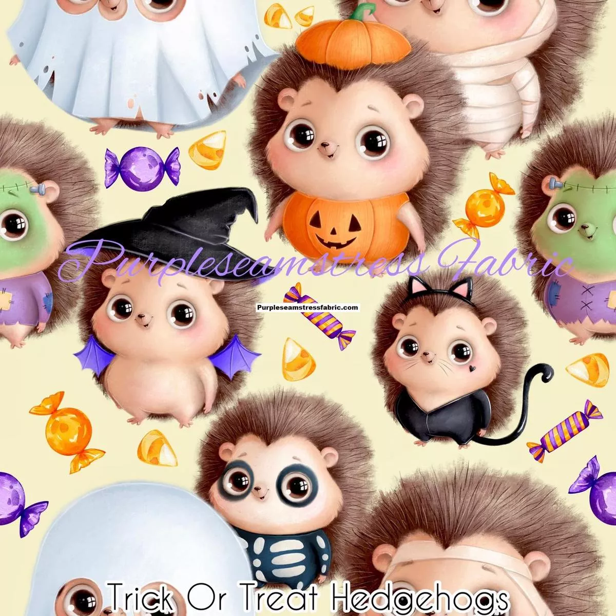 Trick or Treat HedgehogsFabric