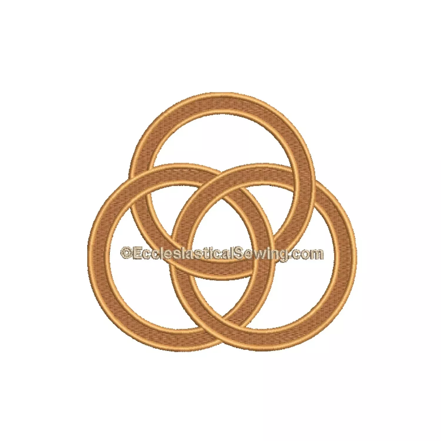 Trinity Circles Embroidery | Religious Digital Machine Embroidery File