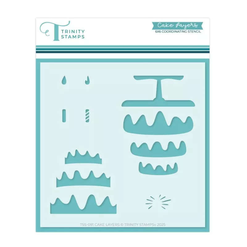 Trinity Stamps Cake Layers Stencil Set tss-091