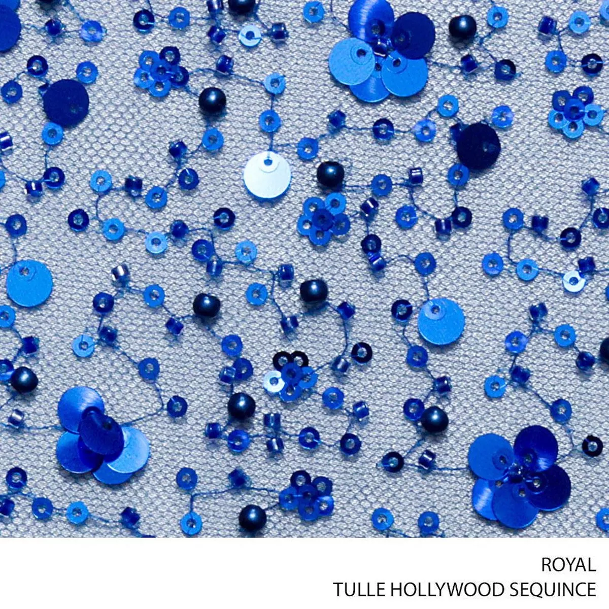 TULLE HOLLYWOOD SEQ 130CM ROYAL ROLL 001 EACH