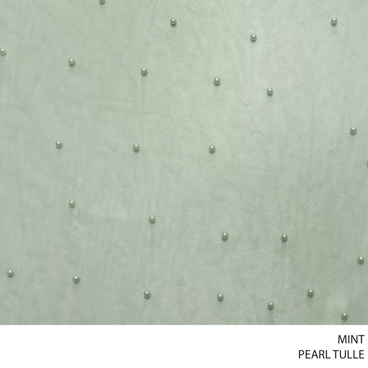 TULLE PEARL FABRIC MINT