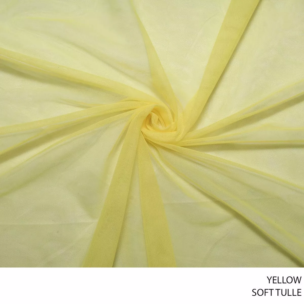Tulle Soft Fabric 150cm Yellow