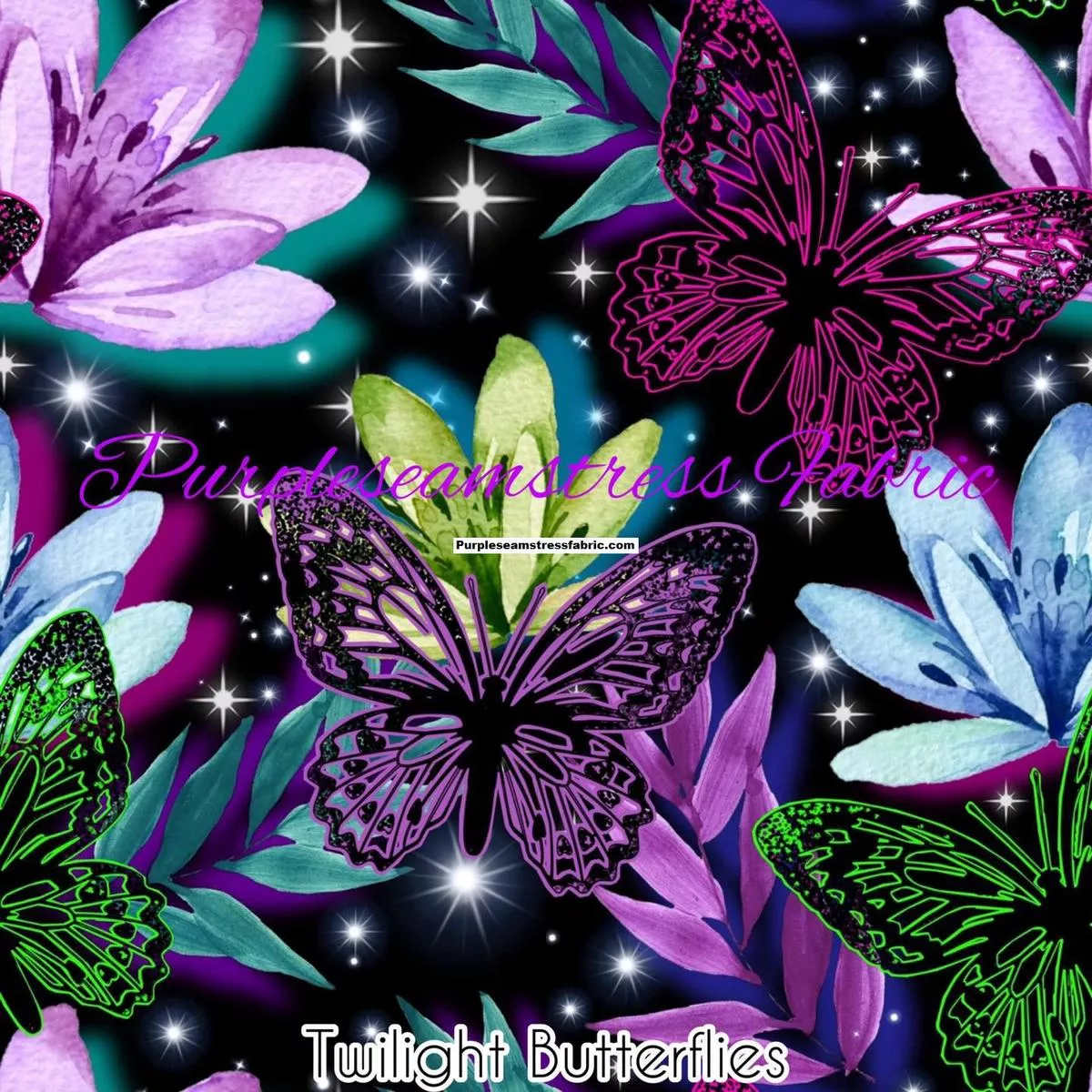 Twilight ButterfliesFabric
