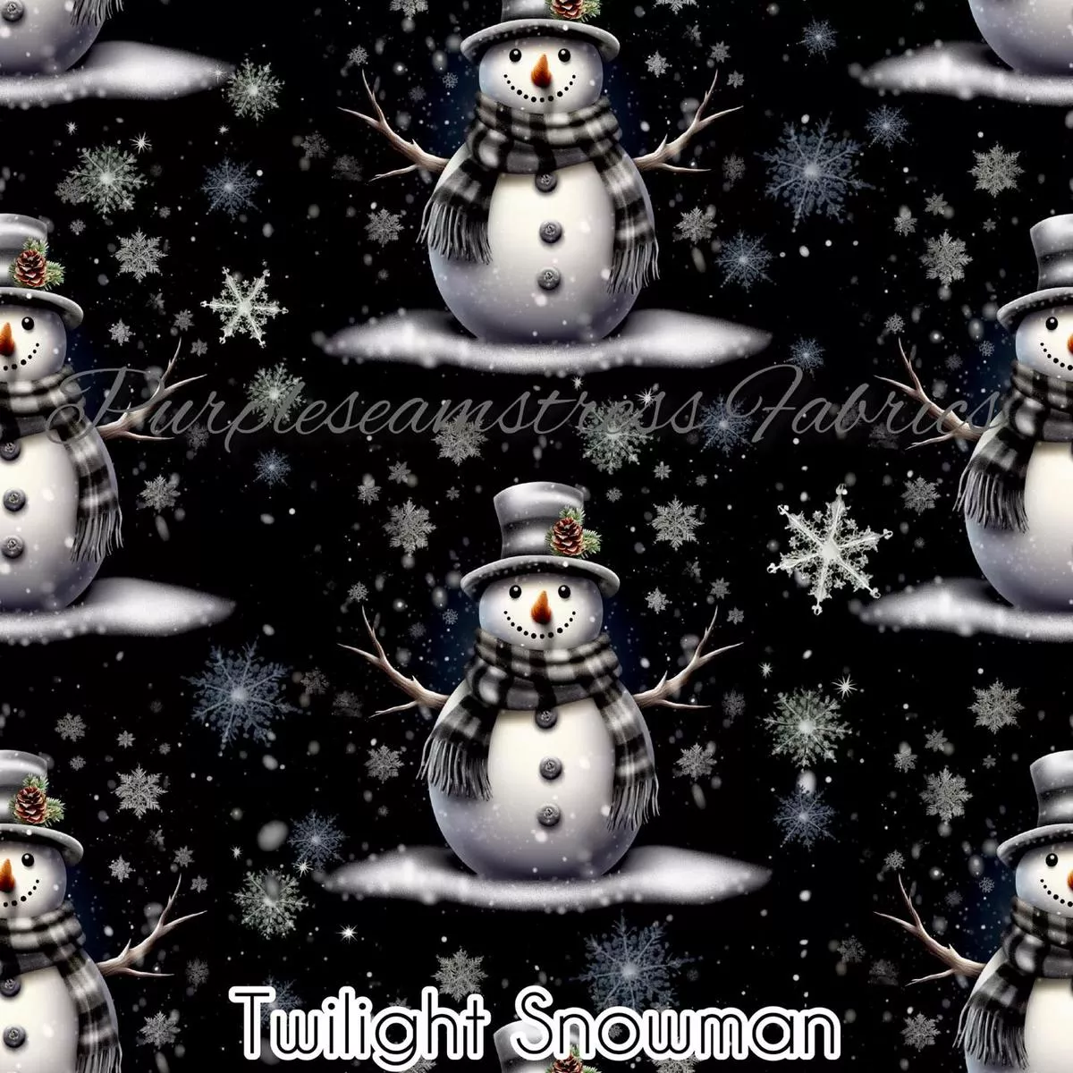 Twilight SnowmenFabric