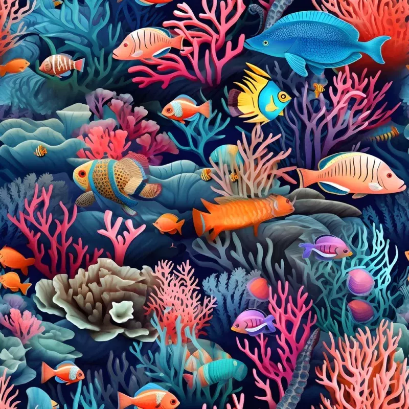 Under the Sea Pattern #17 Fabric