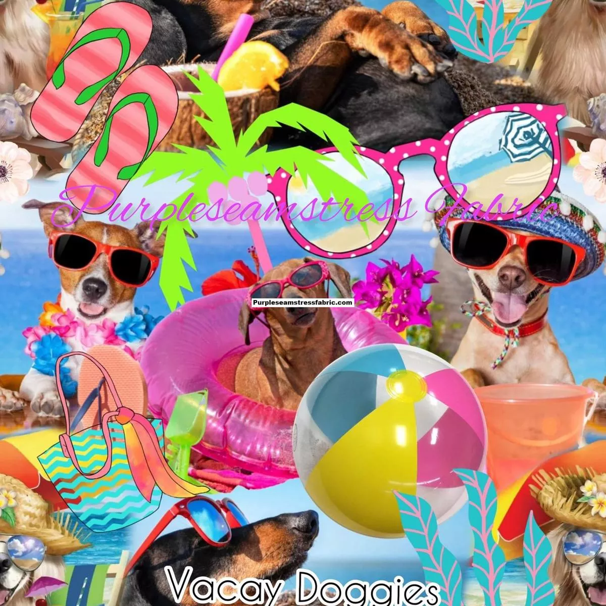 Vacay DoggiesFabric
