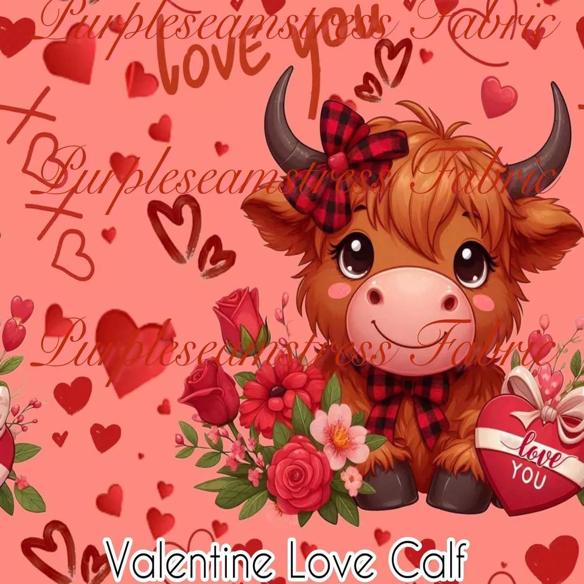 Valentine Love CalfFabric