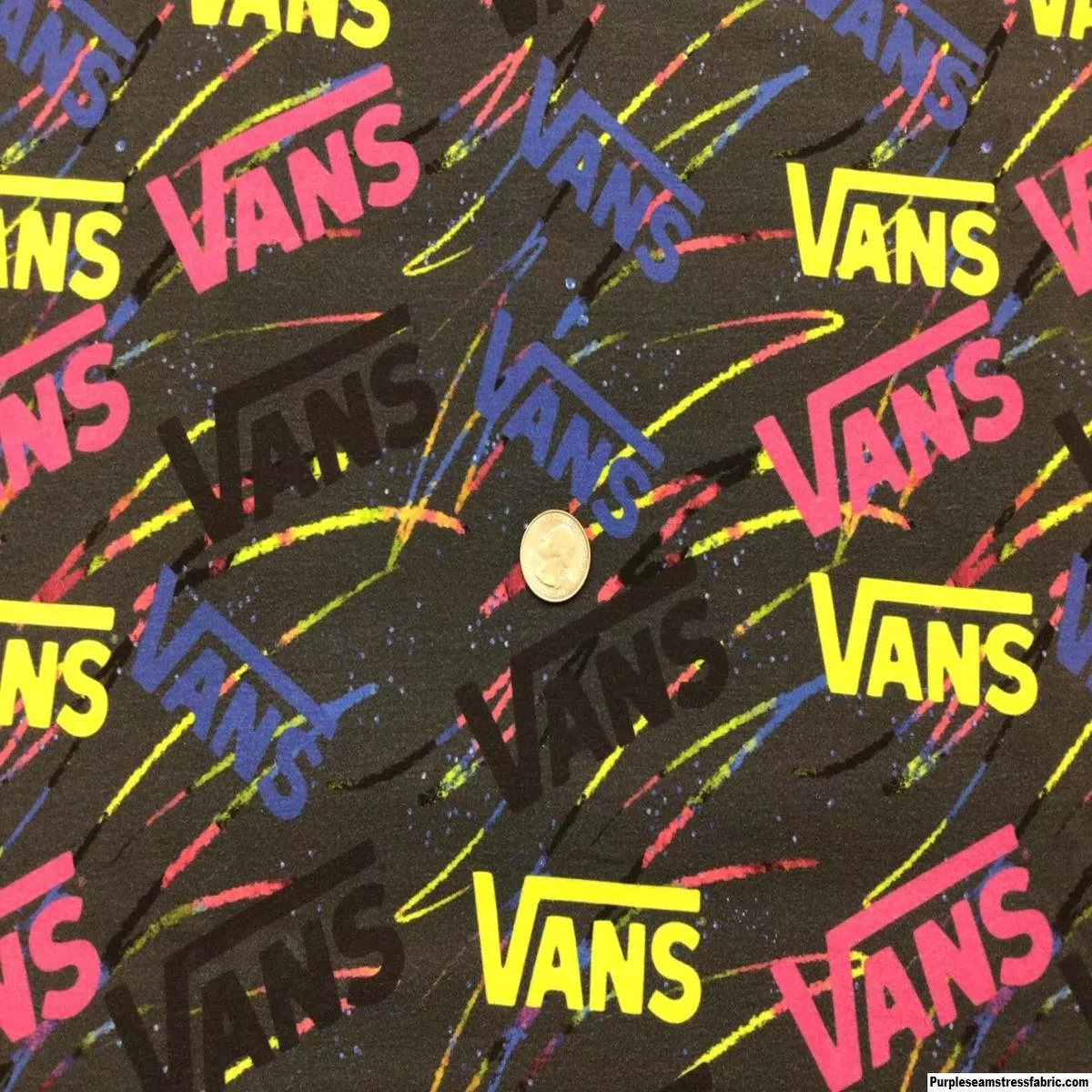 Vans on Neon ScribblesFabric