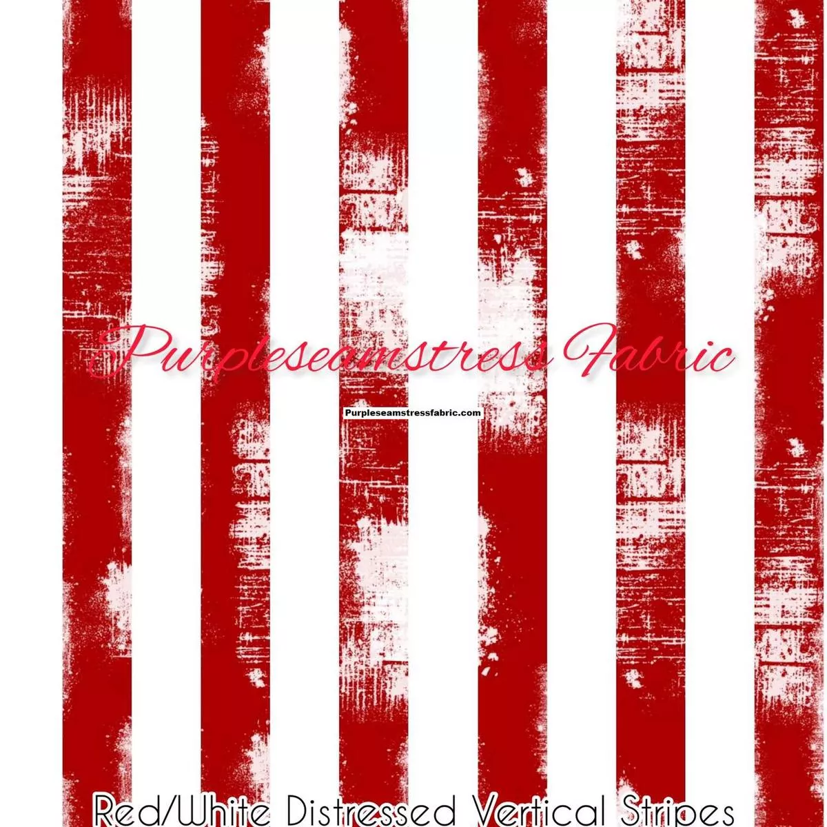 Vertical Red/White Distressed Stripes &#…