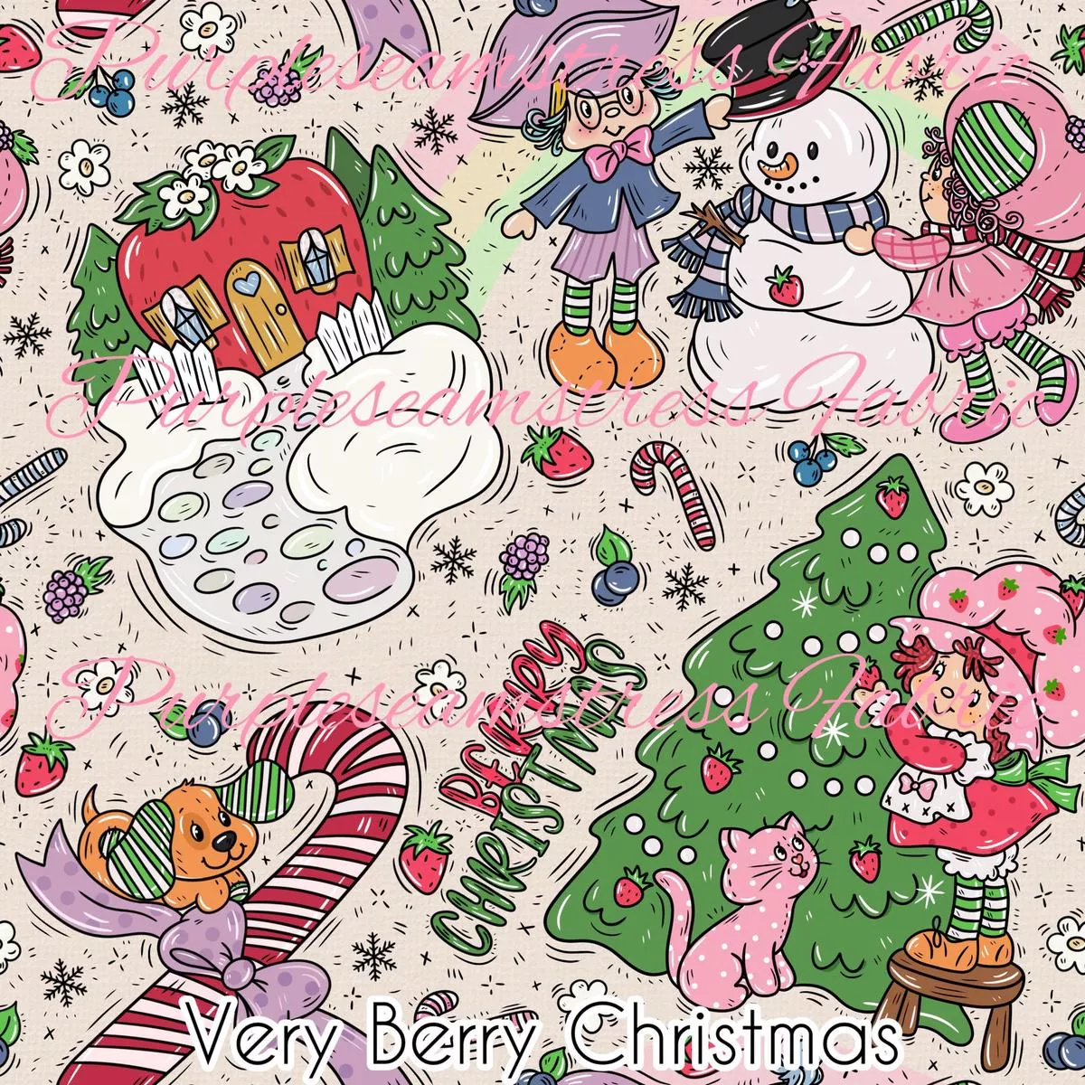 Very Berry ChristmasFabric