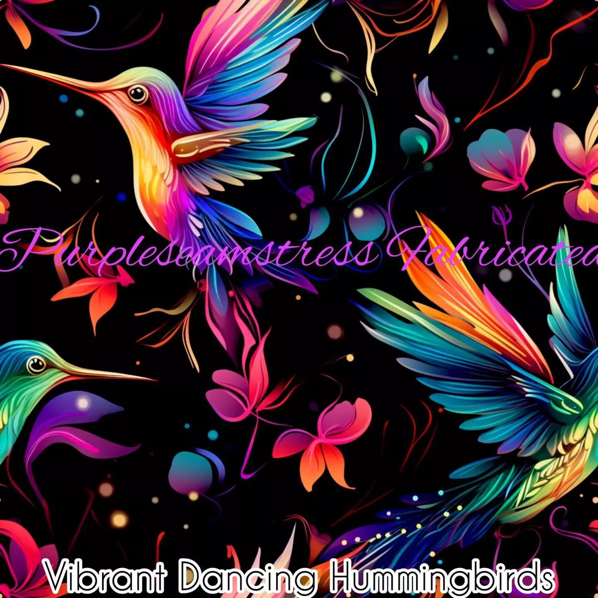 Vibrant Dancing HummingbirdsFab…