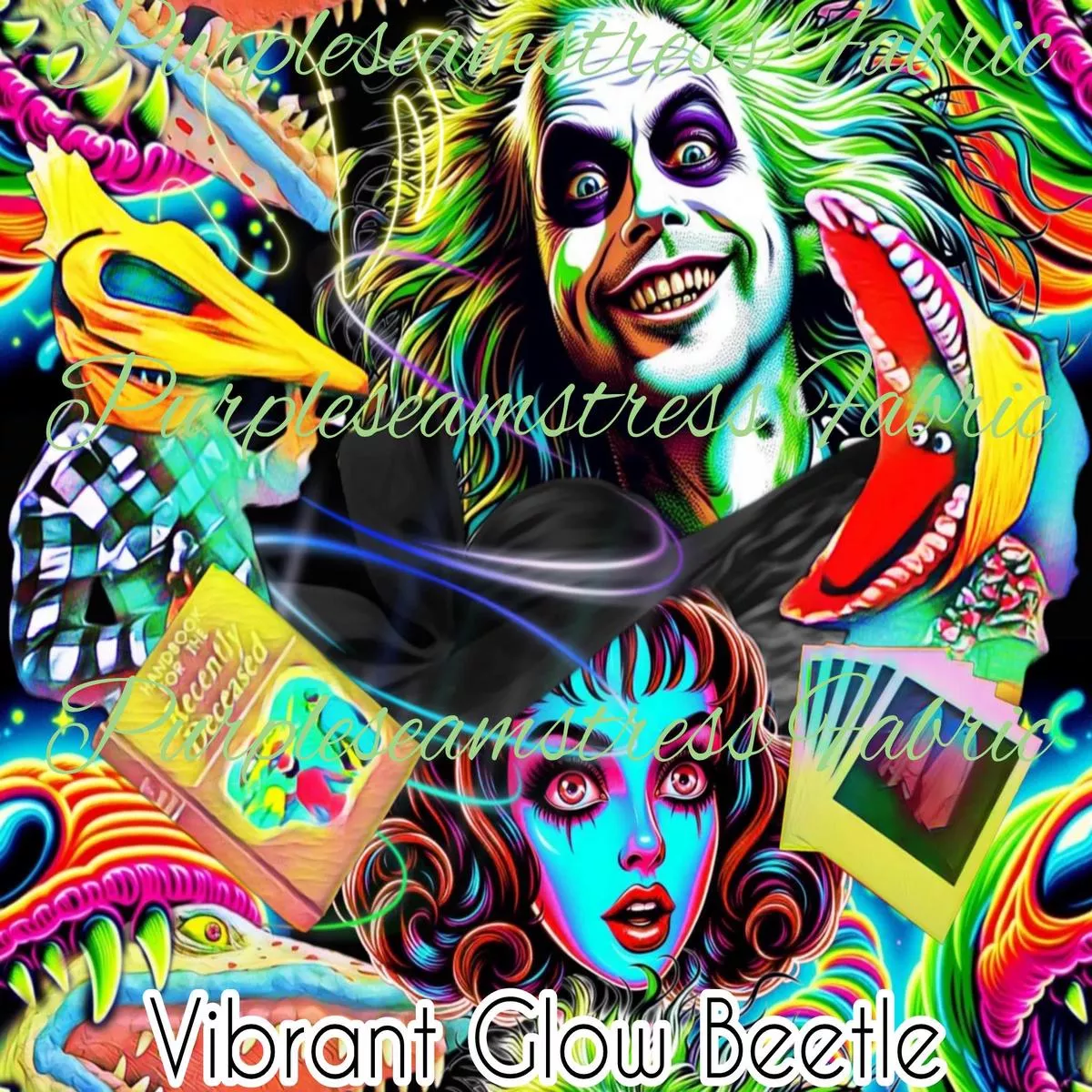Vibrant Glow BeetleFabric